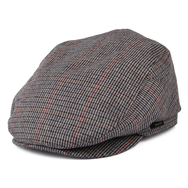 Barts Hats Oslo Windowpane Flat Cap – Navy Blue M
