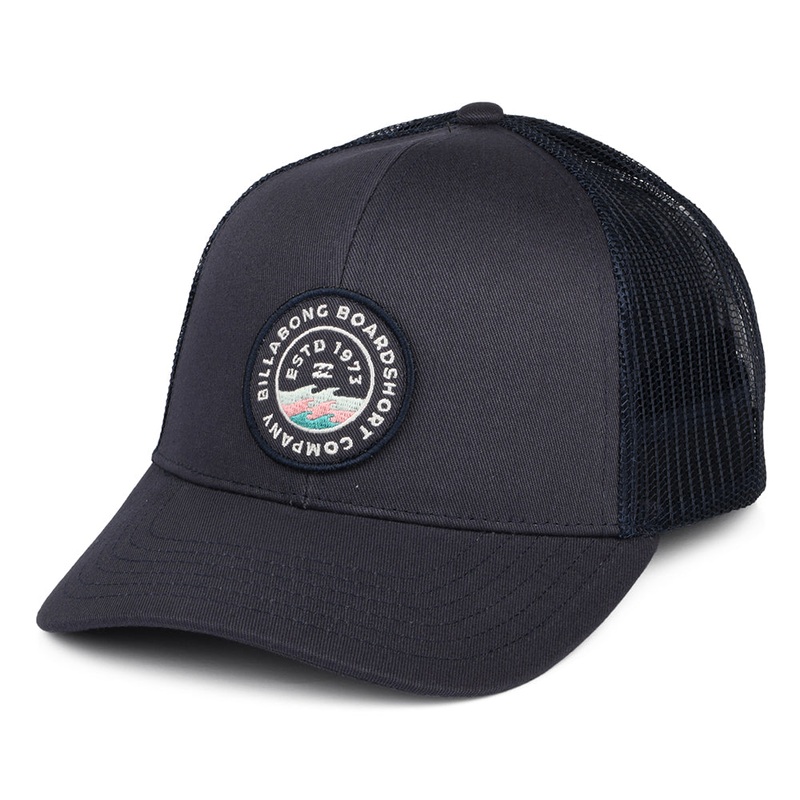 Billabong Hats Walled Trucker Cap – Navy Blue Adjustable
