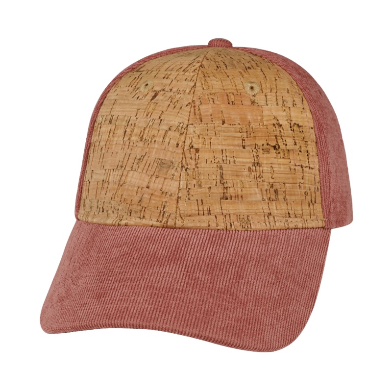 Blank – 6 Panel – Shallow Fit – Cork – Corduroy – Peach (Unisex) – Fabric Back