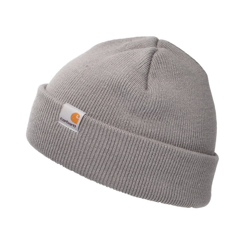 Carhartt WIP Hats Stratus Short Watch Beanie Hat – Grey 1-Size