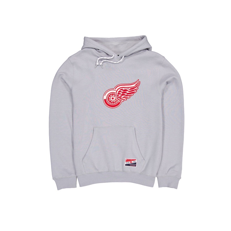 Detroit Red Wings Throwback Gray Hoodie S