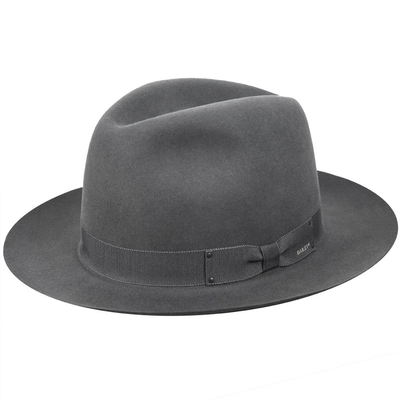 Draper III Fedora Black 6 7/8
