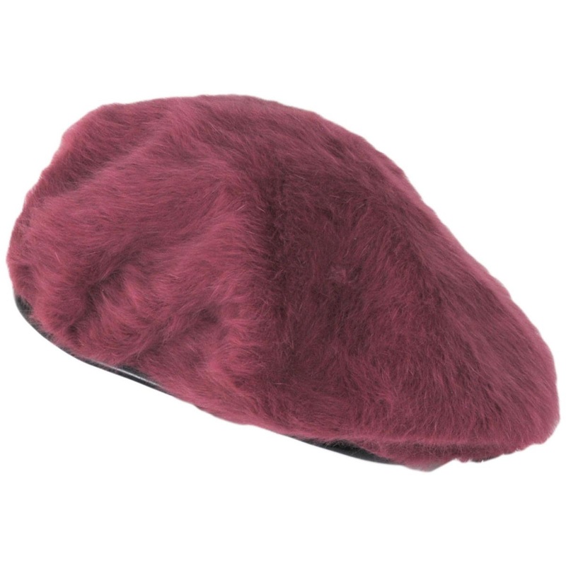 Furgora Big Monty Military Beret – Cranberry CRANBERRY S