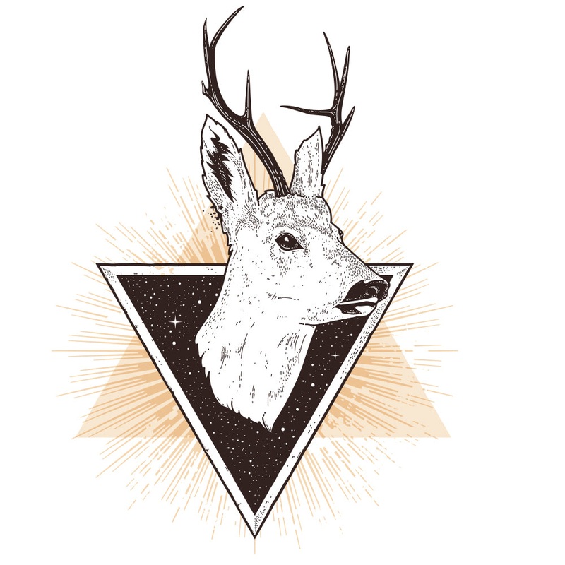 Geometric Deer Art Default Title One Size