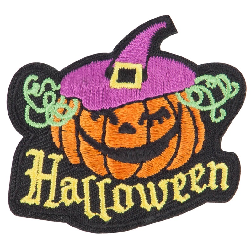 Halloween with Pumpkin Patches Black One Size