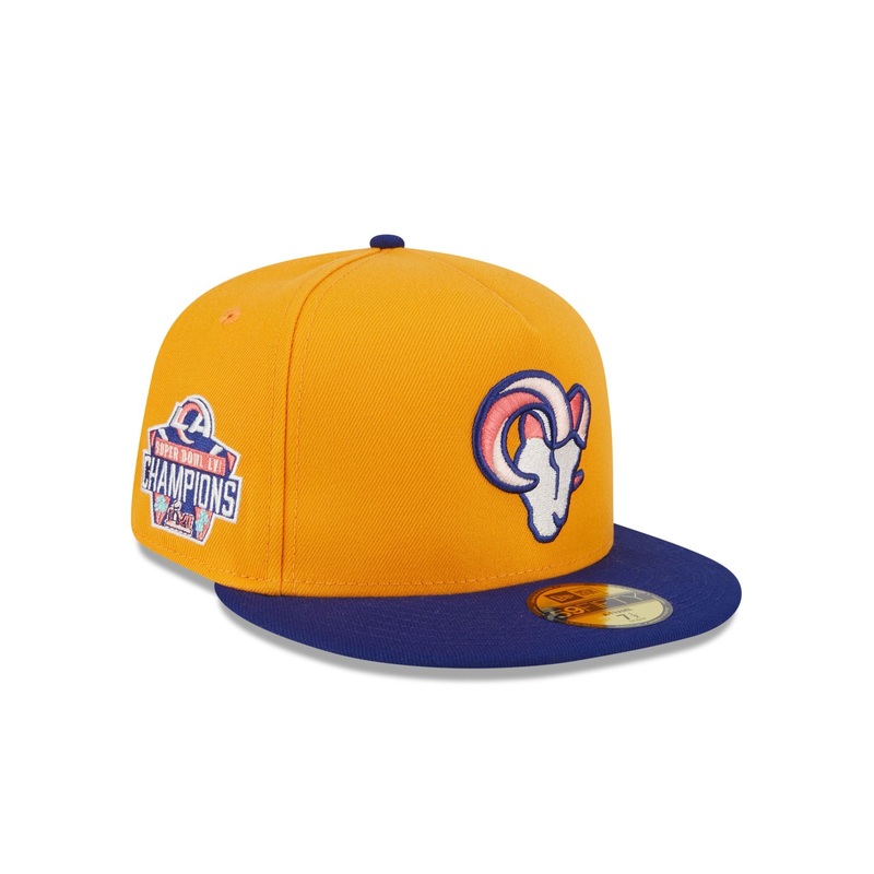 Los Angeles Rams Gold 59FIFTY A-Frame Fitted Hat 7