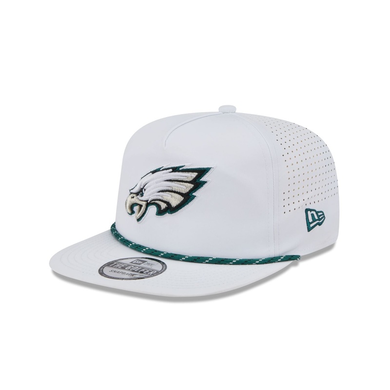 Philadelphia Eagles Optic White Performance Rope Golfer Hat One Size