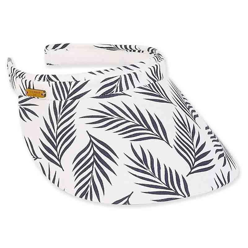 Piper Clip On Cotton Sun Visor – Caribbean Joe White Large (59 cm)