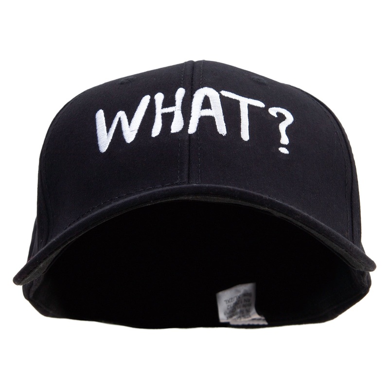 What Phrase Big Size Stretchable Deluxe Fitted Cap Black XL-2XL