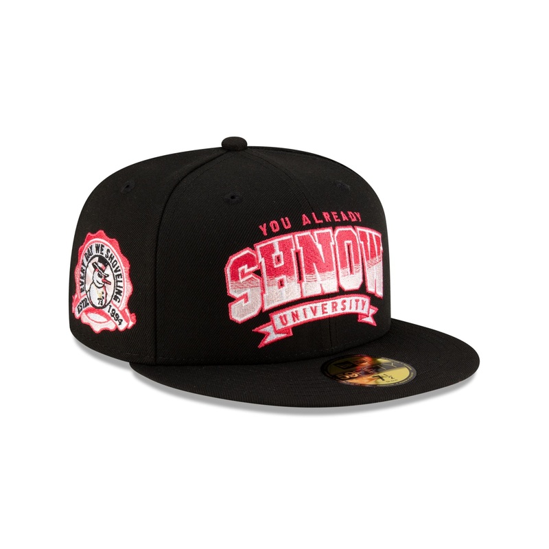 You Already Shnow University Black Pink 59FIFTY Fitted Hat 7