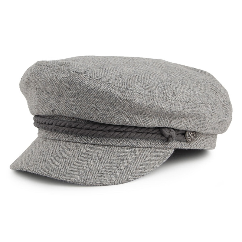 Brixton Hats Fiddler Cap – Heather Grey Small-56cm