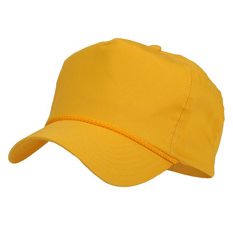 Cotton Twill Golf Cap Brown One Size