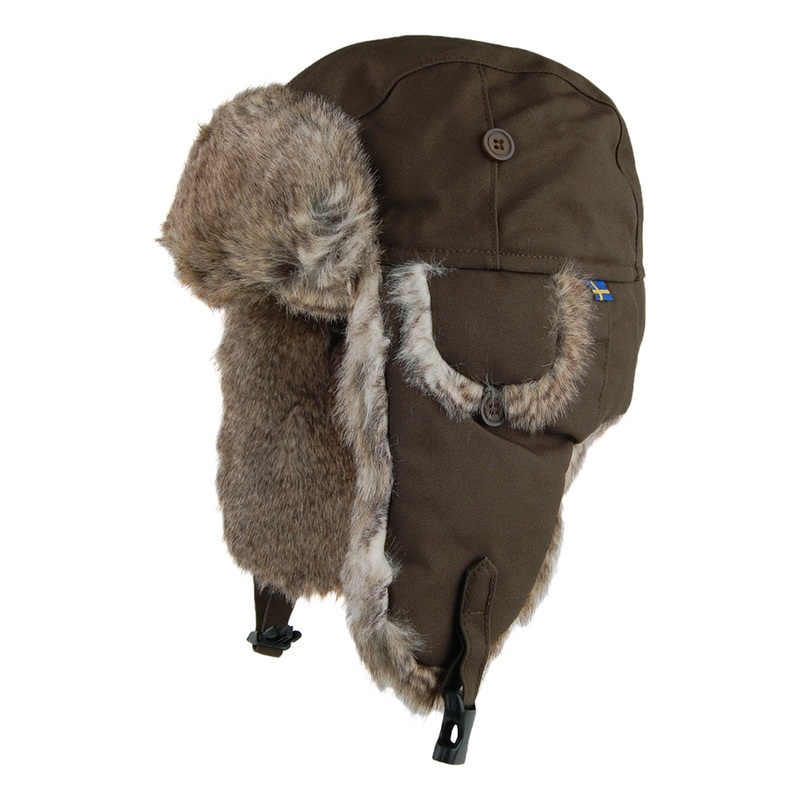 Fjallraven Hats Singi Heater Trapper Hat – Dark Olive S