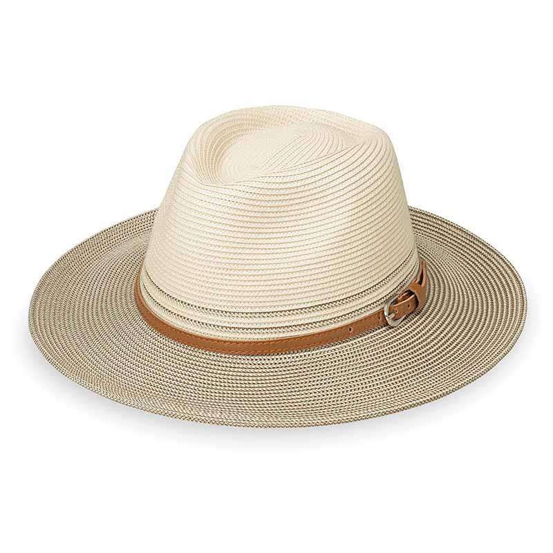 Kristy Two Tone Fedora Hat – Wallaroo Hats Ivory/Stone M/L (58 cm)