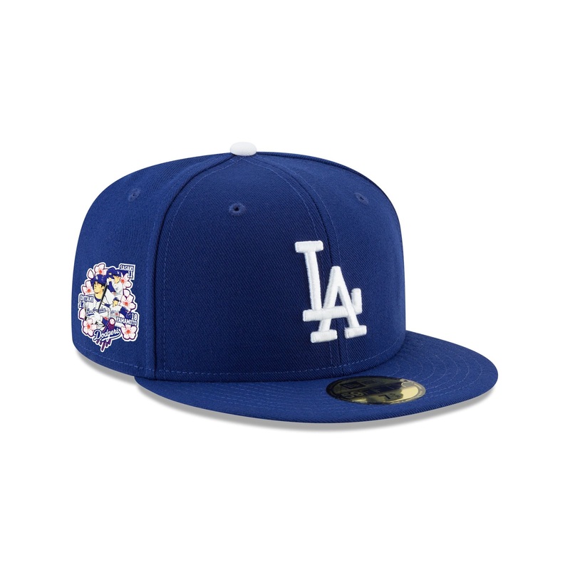 Los Angeles Dodgers Triple Player Side Patch 59FIFTY Fitted Hat 7