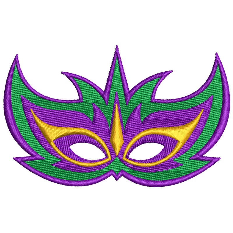 Mardi Gras Festive Mask Design Default Title One Size