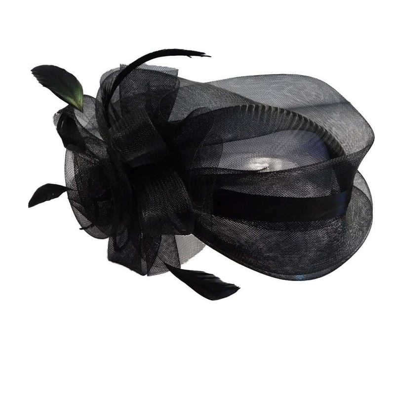Mesh Fascinator Hat Red