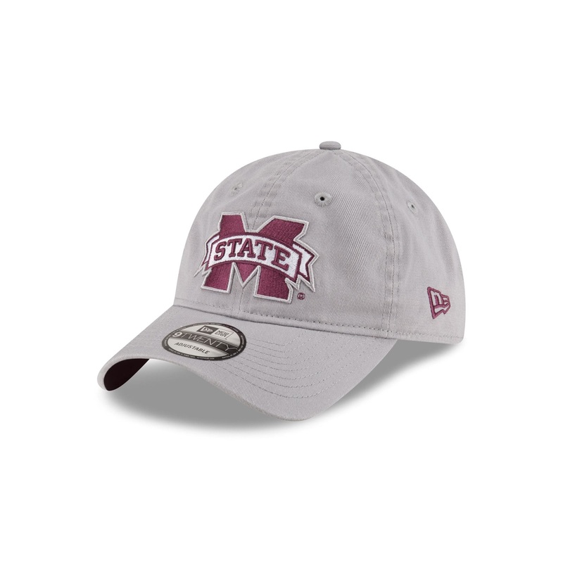 Mississippi State Bulldogs Gray 9TWENTY Adjustable Hat One Size