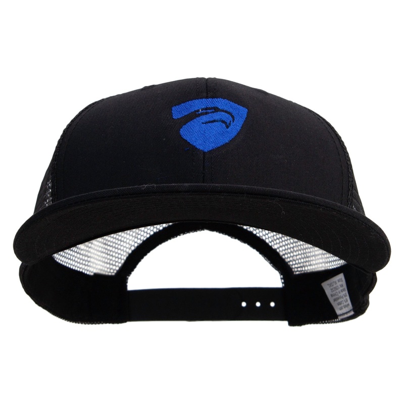 Modern Eagle Security Embroidered Big Size Premium Flat Bill Trucker Cap Black XL-3XL