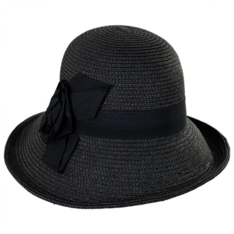 Rosa Toyo Straw Sun Hat BLACK ONE SIZE FITS MOST