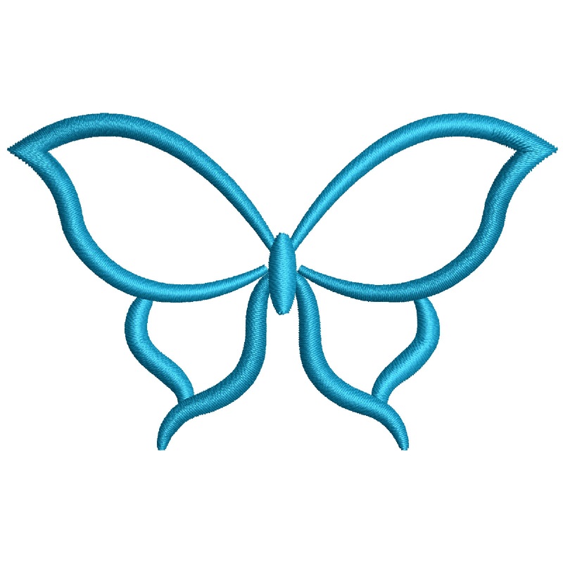 Butterfly Outline Default Title One Size