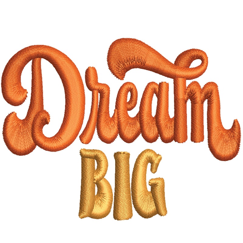 Dream Big Text Dream Big Text One Size