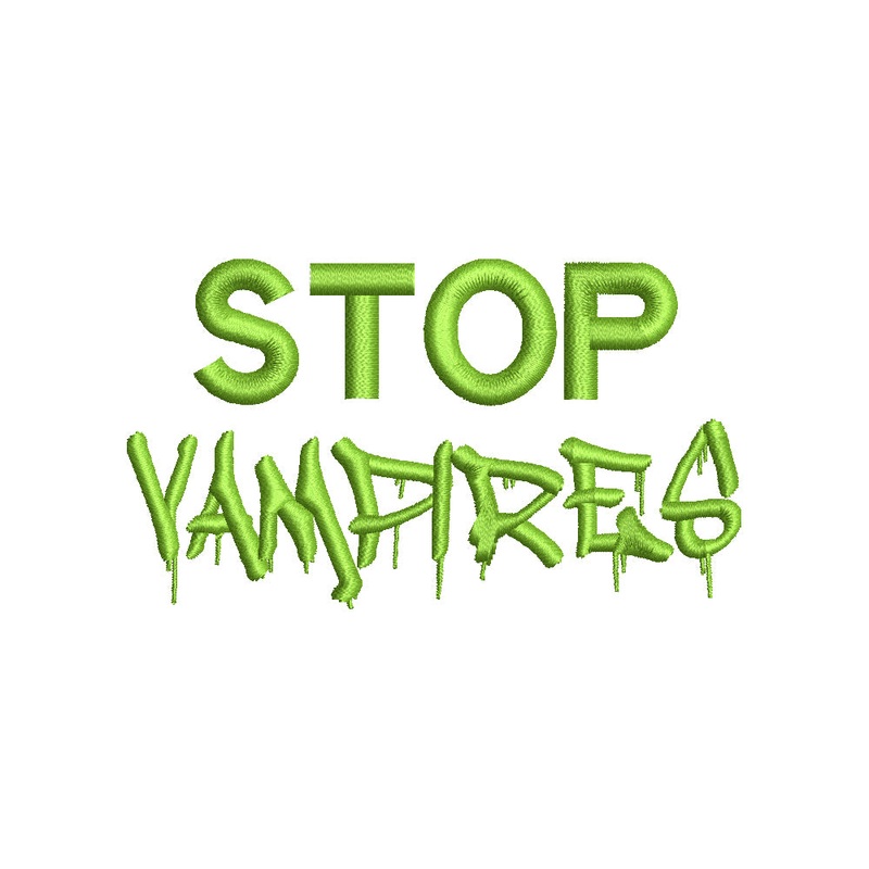 Halloween Stop Vampires Default Title One Size