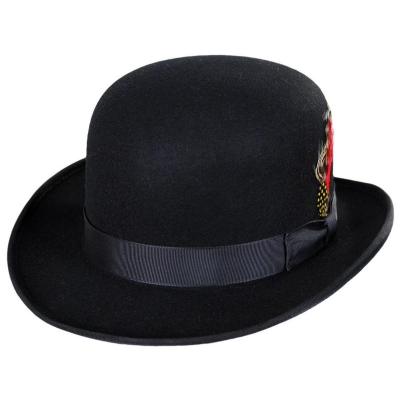 Made in the USA – Classics Wool Felt Bowler Hat BLACK S