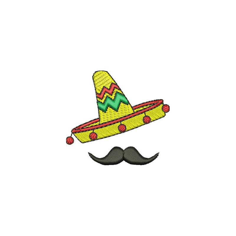Mexico Sombrero Mustache Default Title One Size