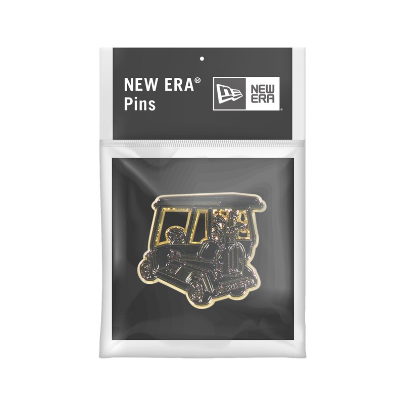 New Era Cap Black Gold Golf Cart Pin One Size