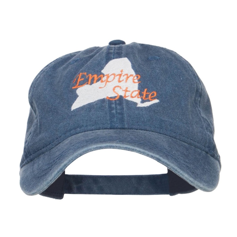 New York Empire State Embroidered Cap Navy One Size