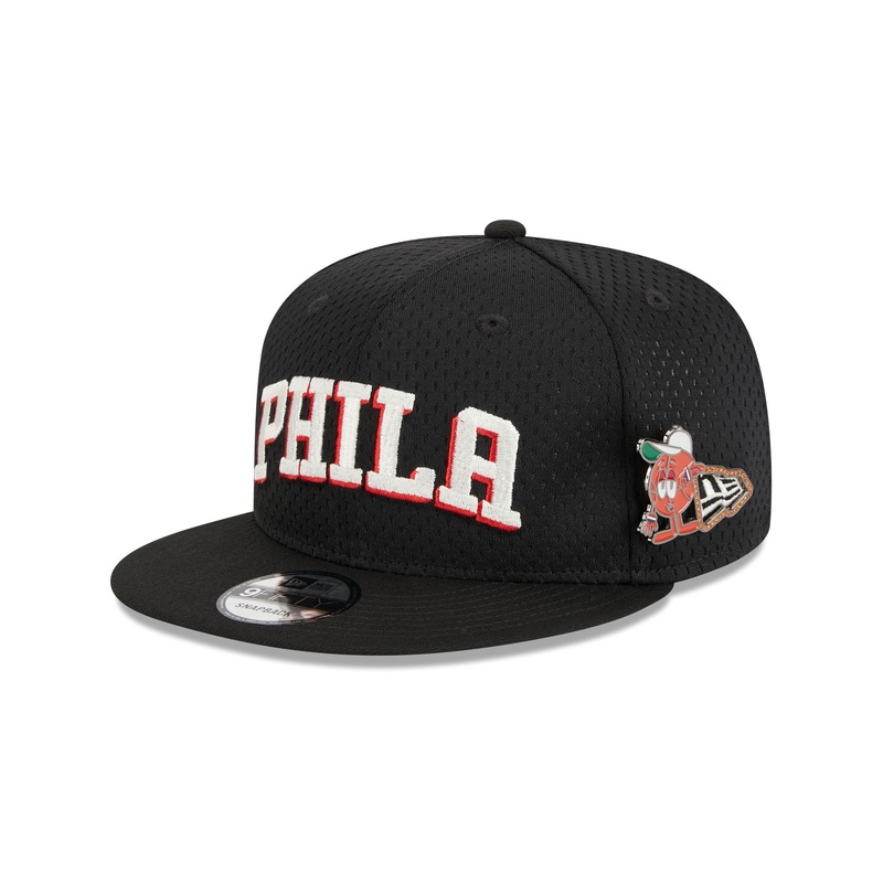 Philadelphia 76ers Post-Up Pin 9FIFTY Snapback Hat One Size