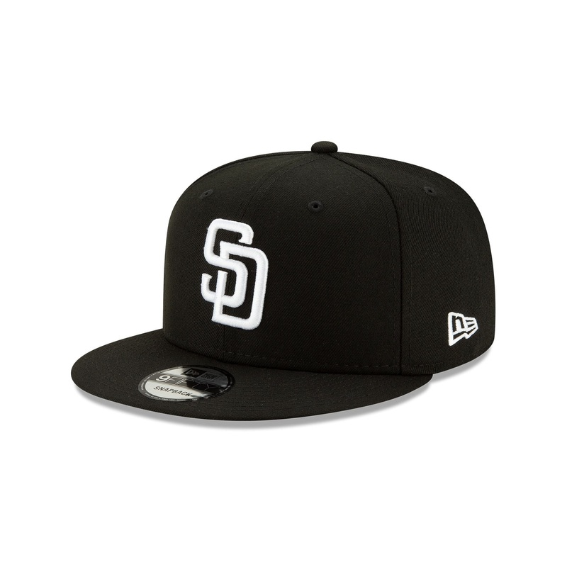 San Diego Padres Basic Black 9FIFTY Snapback Hat One Size