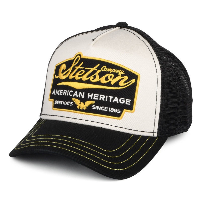 Stetson Hats American Heritage Trucker Cap – Black Adjustable