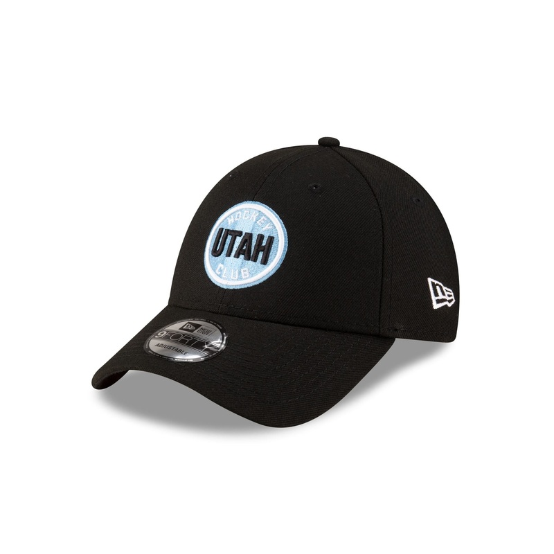 Utah Hockey Club Black 9FORTY Adjustable Hat One Size