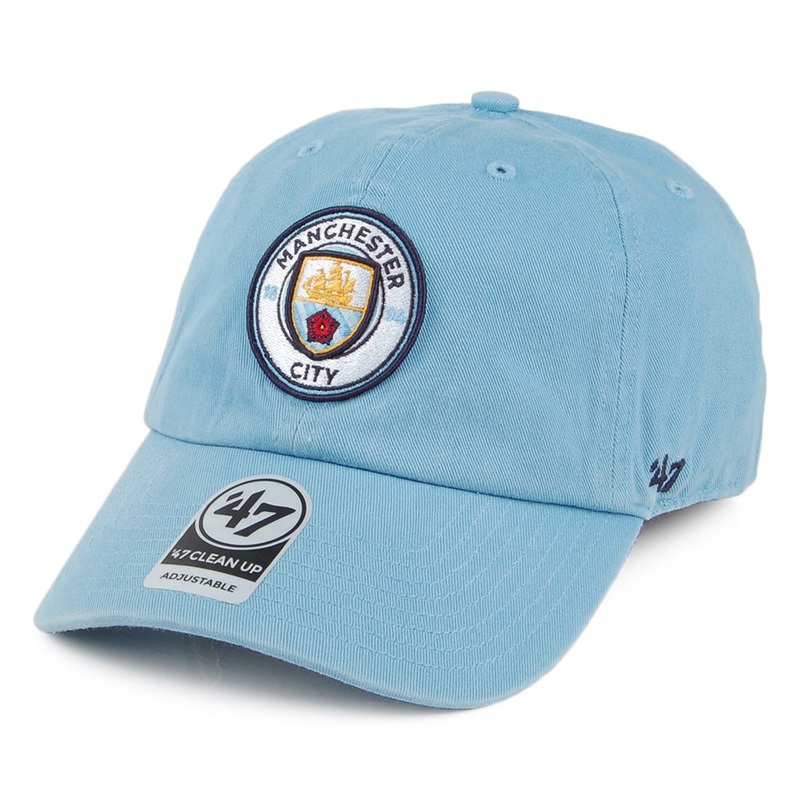 47 Brand Manchester City F.C. Baseball Cap – Clean Up – Light Blue Adjustable
