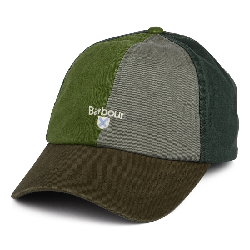 Barbour Hats Laytham Cotton Baseball Cap – Olive-Green-Brown Adjustable