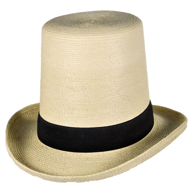 Guatemalan Palm Leaf Straw Top Hat NATURAL 6 7/8