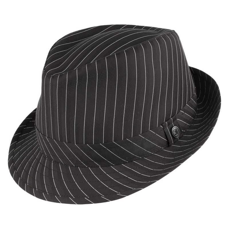 Jaxon & James Pinstripe Trilby Hat – Black S