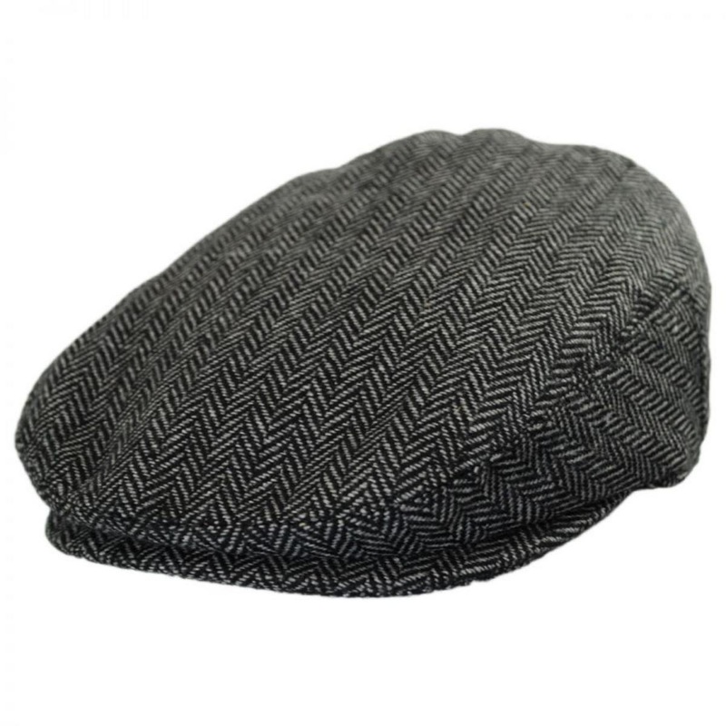 Kid’s Herringbone Wool Blend Ivy Cap CHARCOAL S/M