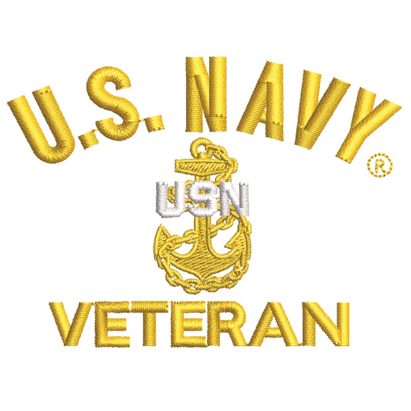 Licensed Navy USN Veteran Logo Licensed Navy USN Veteran Logo One Size