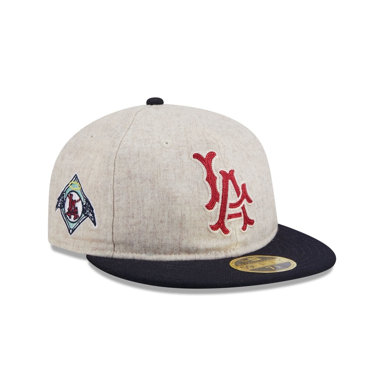 Los Angeles Angels Melton Wool Retro Crown 59FIFTY Fitted Hat 7