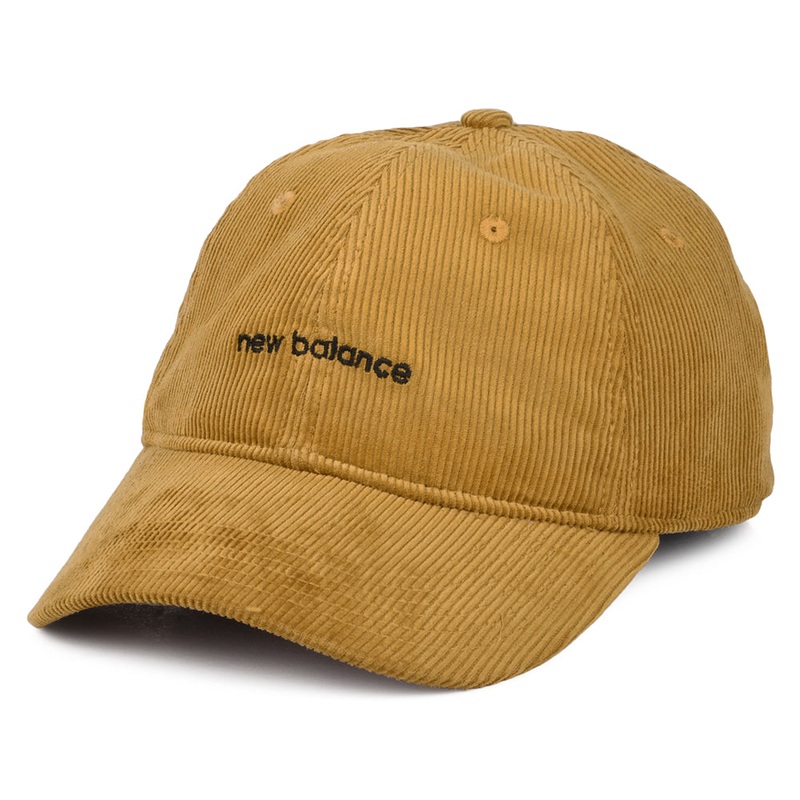 New Balance Hats Washed Corduroy Baseball Cap – Camel Adjustable