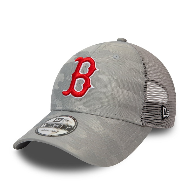 New Era 9FORTY Boston Red Sox Trucker Cap – MLB Home Field – Grey Adjustable