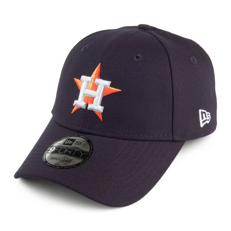 New Era 9FORTY Houston Astros Baseball Cap – MLB The League – Navy Blue Adjustable