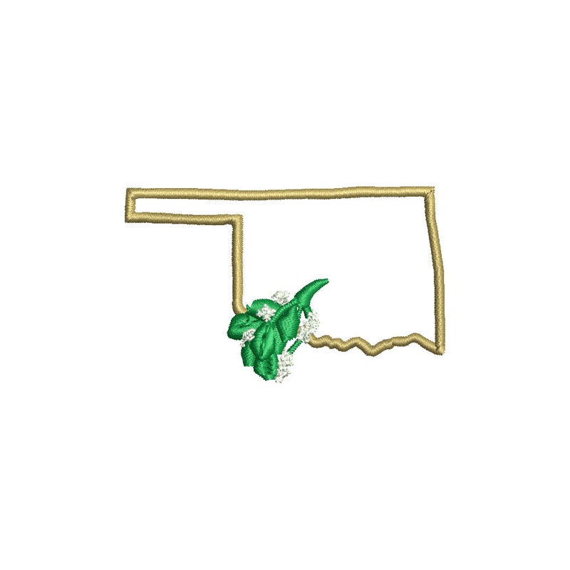 Oklahoma Mistletoe with Map Default Title One Size