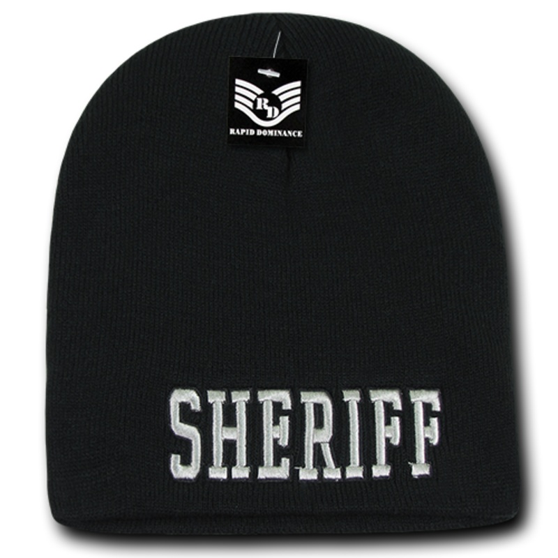 Sheriff Law Enforcement Knit Beanie Cap – Black – R90 Black