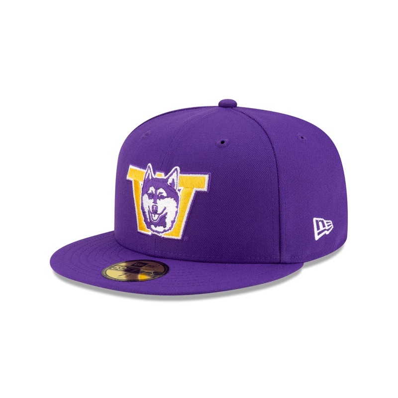 Washington Huskies Purple Blossom 59FIFTY Fitted Hat 7