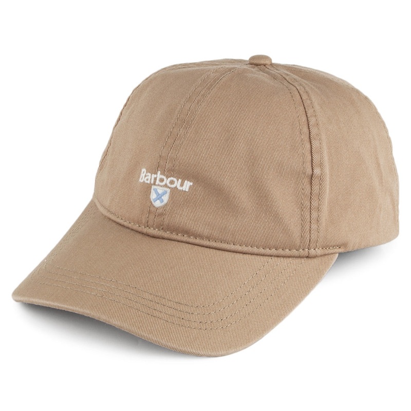 Barbour Hats Cascade Cotton Baseball Cap – Tan Adjustable