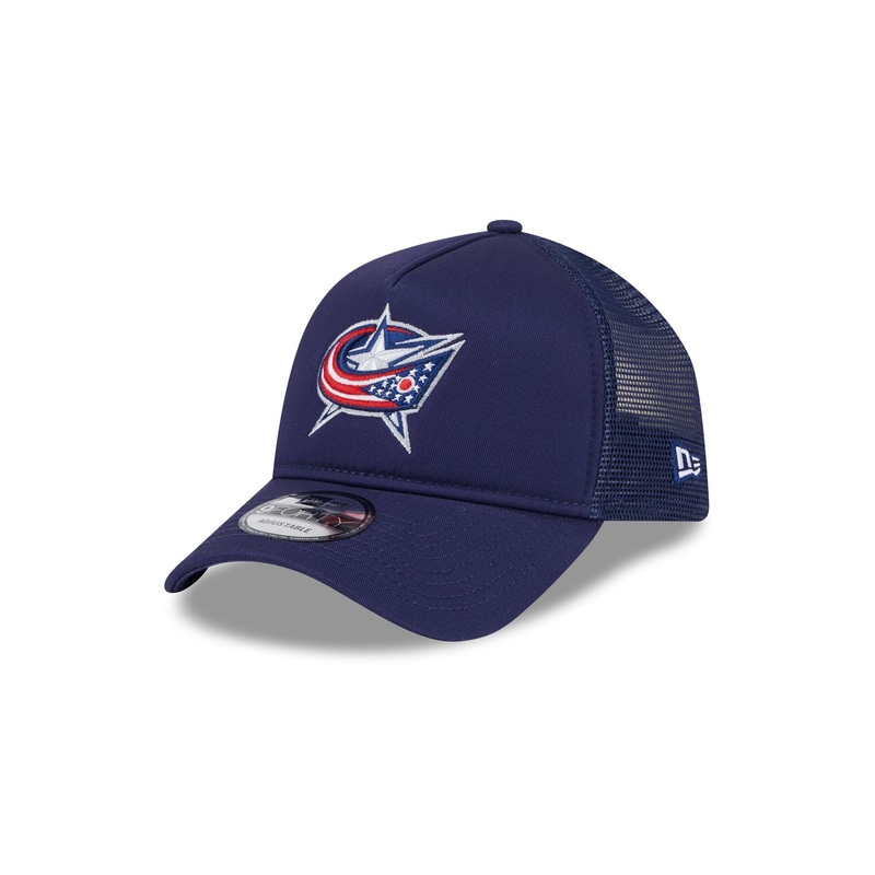 Columbus Blue Jackets 9FORTY A-Frame Trucker Hat One Size